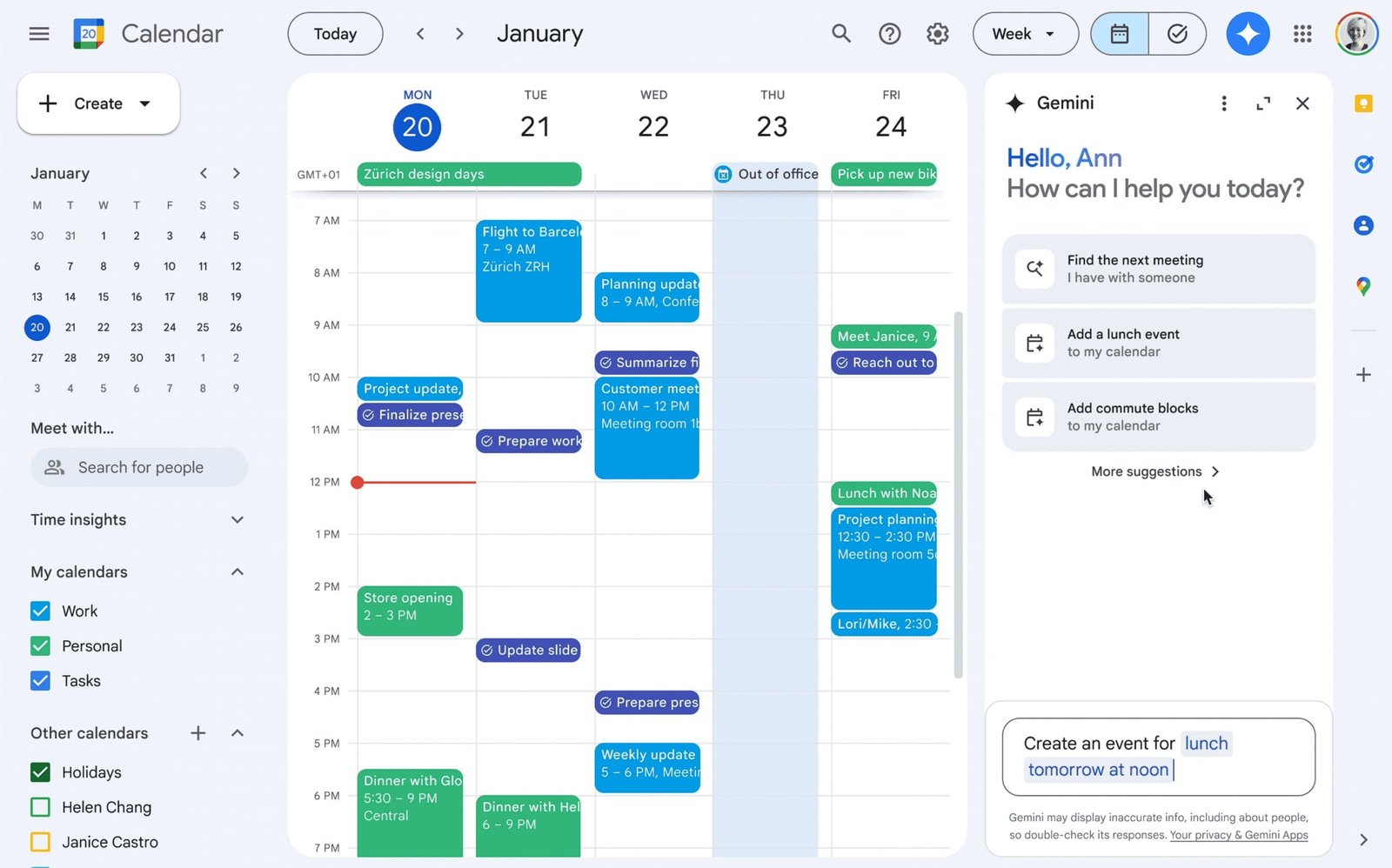 Google Calendar gets dedicated side panel for Gemini AI assistant