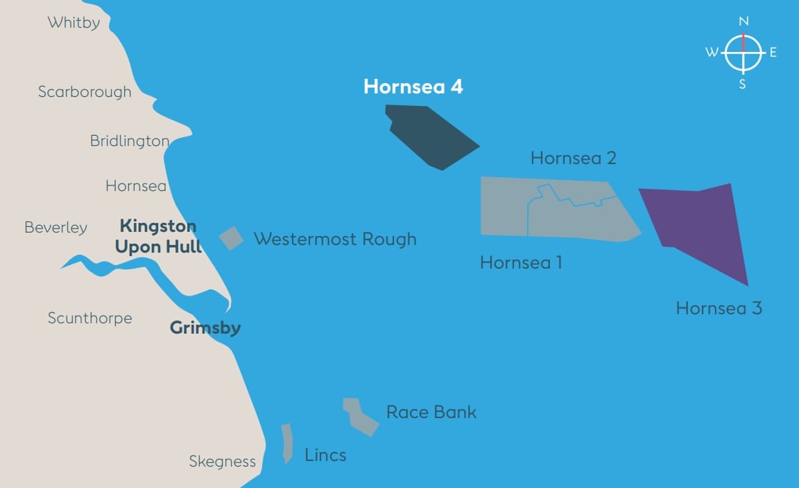 Pre-construction surveys starting at 2.4 GW Hornsea Four offshore wind farm site