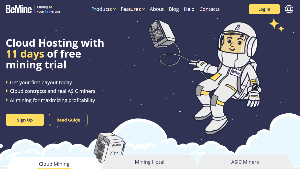 BeMine.club: Reinventing Cloud Mining Through Ownership, AI, Gamify and Community