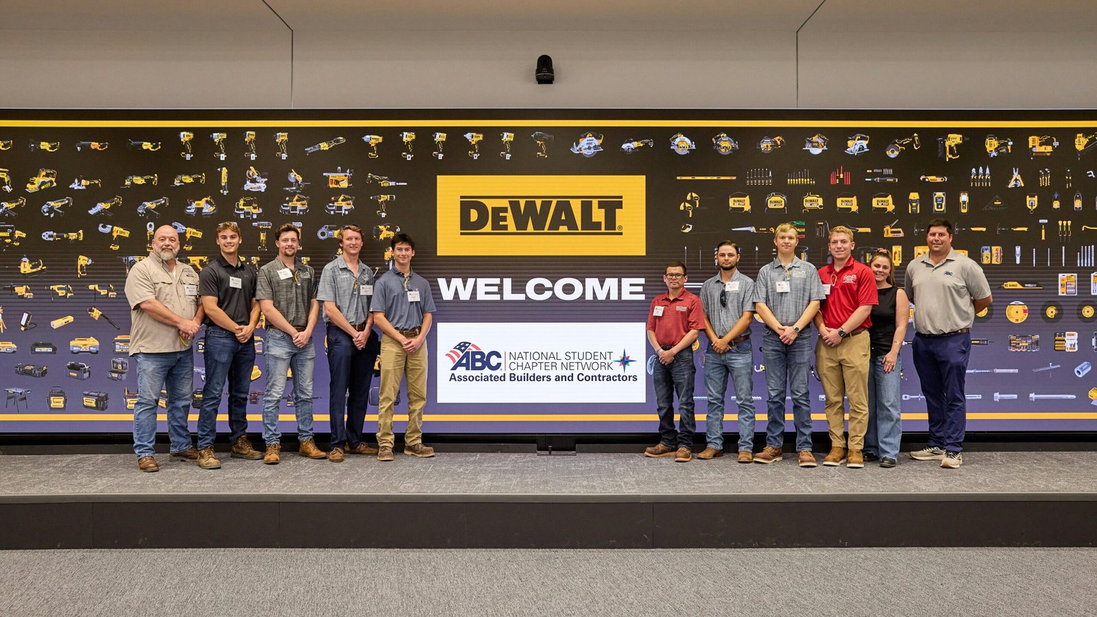 DEWALT® Recognizes Student Winners of ABC’s Construction Management Competition with Headquarters Visit