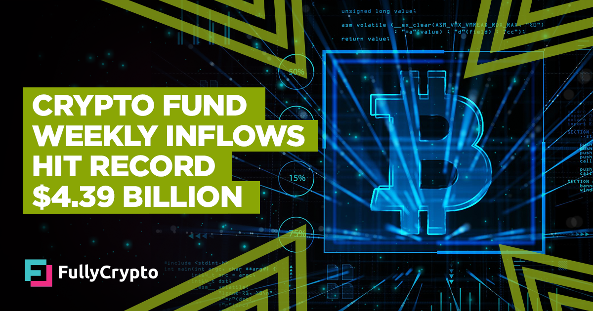 Crypto Fund Weekly Inflows Hit Record $4.39 Billion