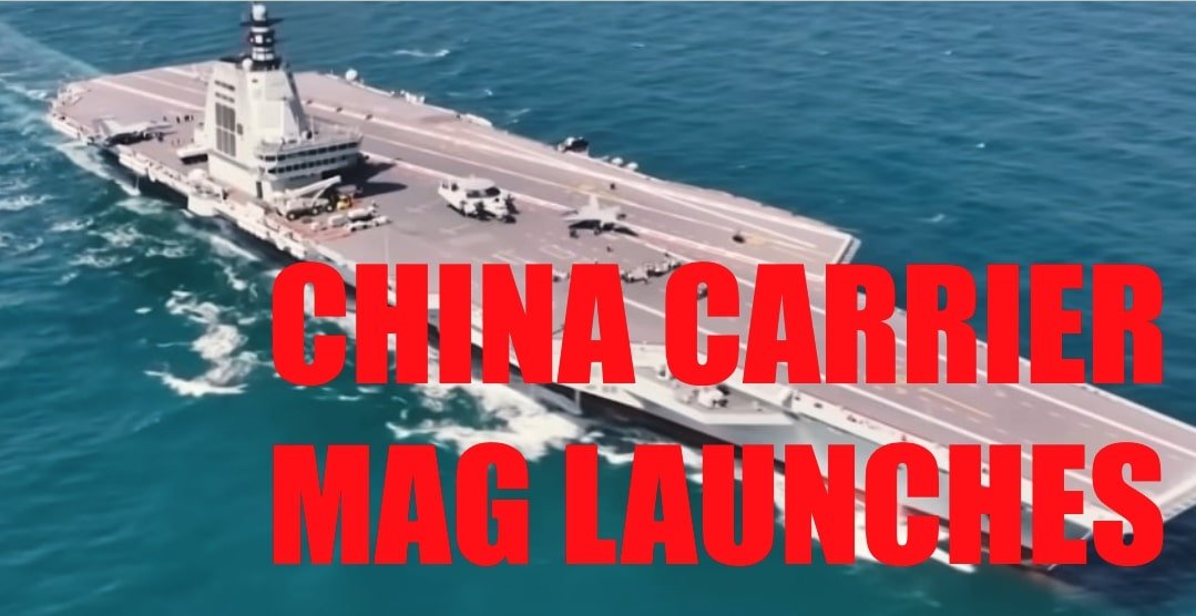 New China Aircraft Carrier Matches USA With Magnetic Launch of Fighter Jets