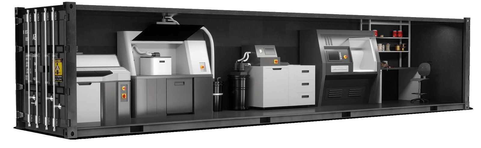 US 3rd Army Testing Drone Factories in Shipping Containers