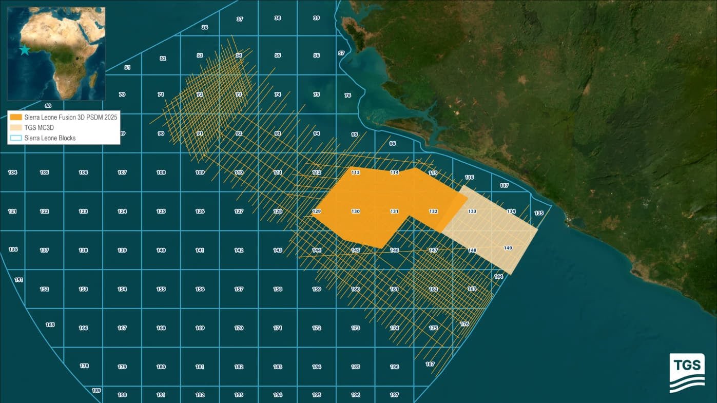 TGS enables Sierra Leone to gain insight into its offshore oil & gas potential