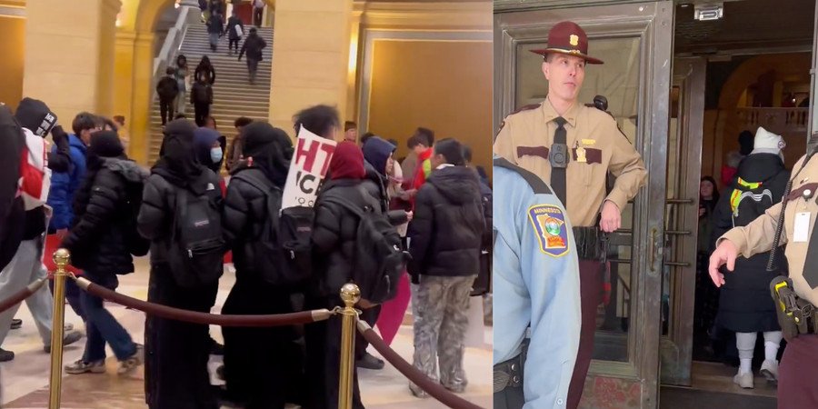 Anti-ICE high school walkout turns chaotic at Minnesota State Capitol as students begin brawling