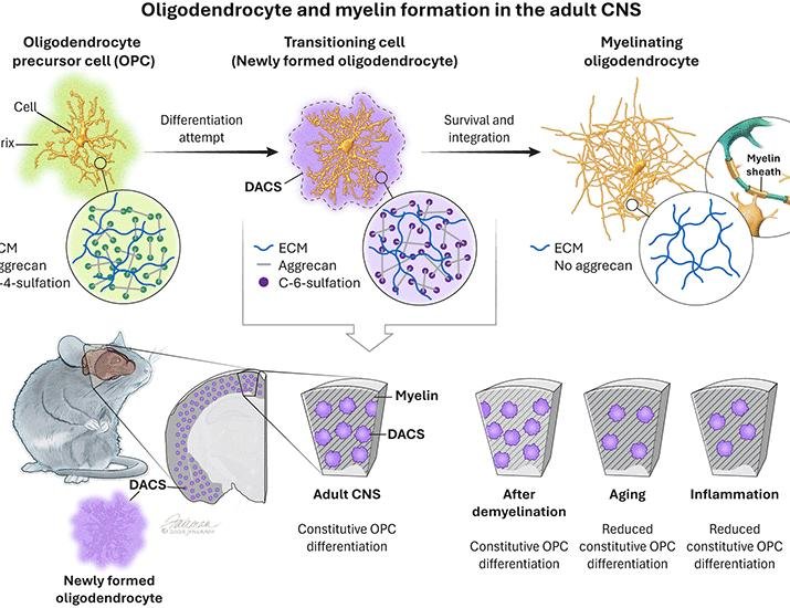 Myelin is repaired by constitutive differentiation of oligodendrocyte progenitors | Science